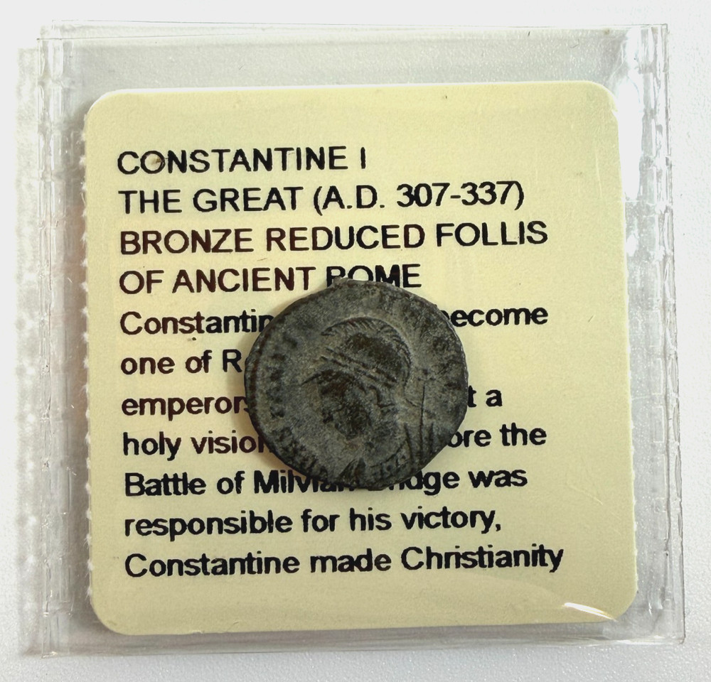 Ancient Roman Arcadius Bronze Reduced Follis Coin AD 383-408 Littleton Genuine