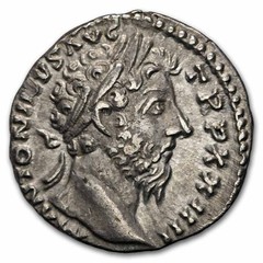 Rome AR Denarius Marcus Aurelius (161-180 AD) Ch XF (RIC 215)