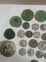 Roman Empire Ancient Coins Collection Assorted Historical Artifacts