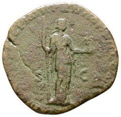 Roman Bronze Sestertius – Rome 180-192 AD – Commodus