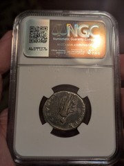 Roman Empire Trajan Tridrachm Arabia Coin NGC Graded Silver