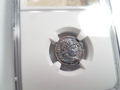 Constantine I Roman Empire BI Nummus AE3/4 NGC AU Ancient Epfig Hoard The Great