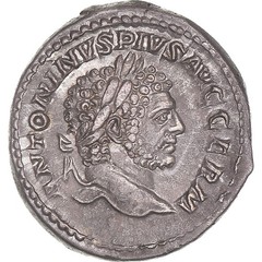 [#1170396] Coin, Caracalla, Denarius, 215, Rome, MS, Silver, Cohen:307