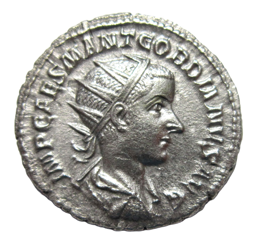 SILVER ANTONINIANUS. GORDIAN III, 238-244 AD. ANTIOCH, C. 239 AD. VERY RARE TYPE