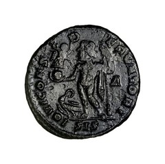 RARE Constantine I (307/310-337). ’ Follis (21mm, 3.55g, 6h). Siscia, 313-5.