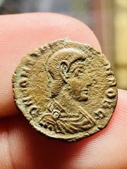 Constantius Gallus AE Follis Siscia AD 350-351, VICTORIA AVGVSTORVM, VERY RARE!!