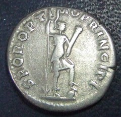TRAJAN, AR DENARIUS. SENATE VOTED HIM “OPTIMUS PRINCEPS” OR BEST RULER ~ ATTABOY