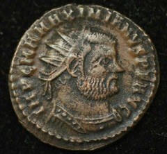 Maximianus GALLIENUS FOLLIS ROMAN COIN rev CONCORDIA UNC CONDITION AE 22mm, 3.1g