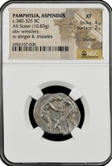 c.380-325 BC PAMPHYLIA, ASPENDUS AR Stater NGC XF