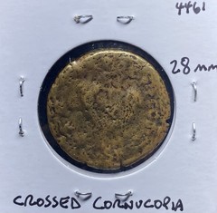 Roman Emperor Vespasian Genuine Ancient Coin 69AD-79AD Crossed Cornucopia As