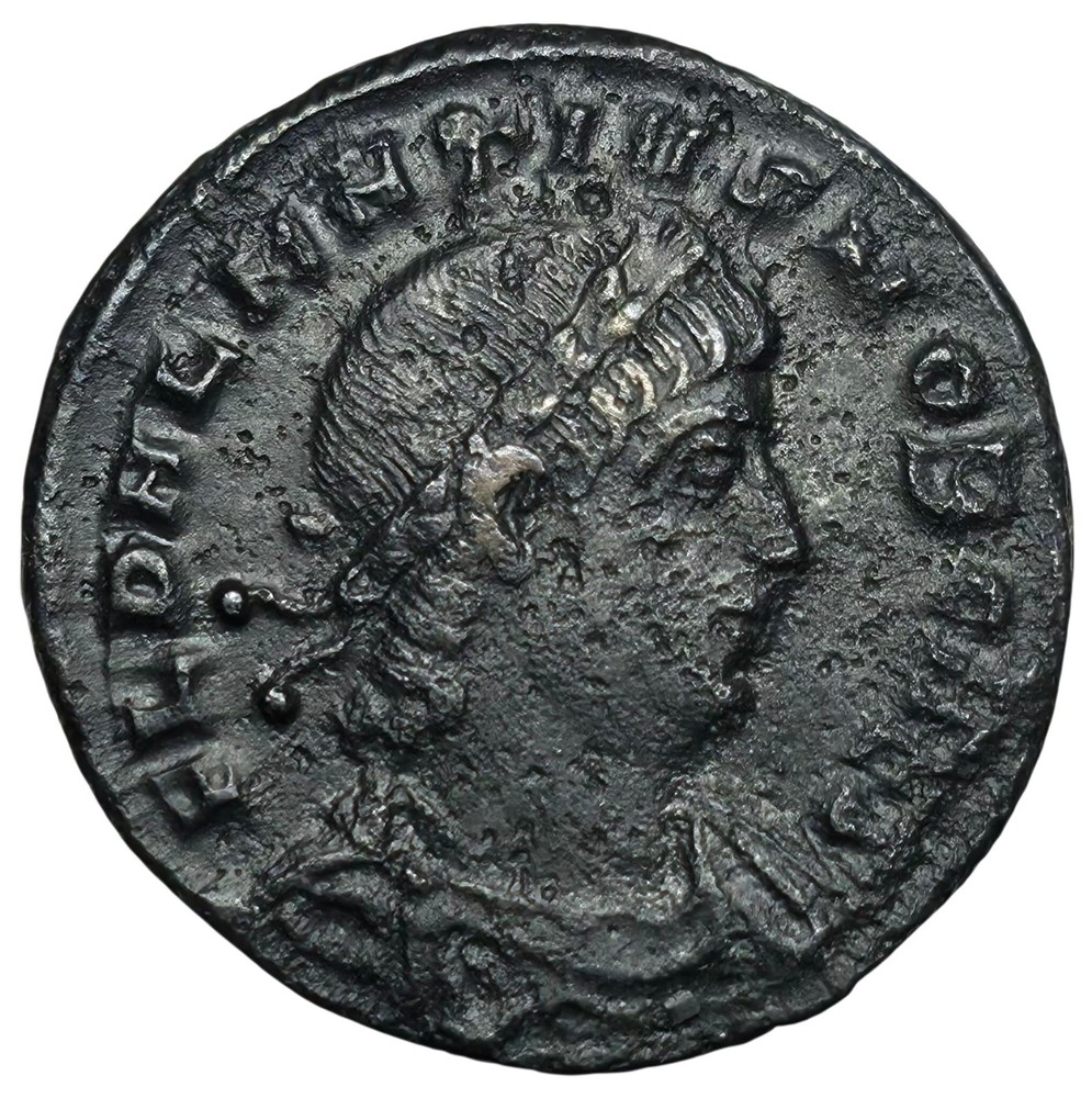 DELMATIUS Caesar Æ Follis NICOMEDIA, AD 336-337 SHARP Porous VF/XF