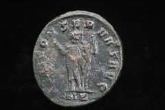 Roman Coin Diocletian AE Antoninianus Jupiter & Thunderbolt Rome mint 285-286 AD