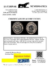 *Lucernae* Diocletian Follis fraction VOT XX FK wreath (3246) Cartago 303 AD.