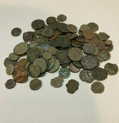 LOT OF 12 AE ANCIENT & ROMAN COINS AND ALWAYS BONUS COINS ADDED., /