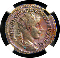 Roman Coin (ca. AD 238-244) Gordian III NGC Choice XF (34-7)