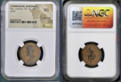 Emperor Marcus Aurelius 161AD-180AD NGC Graded Genuine Certified Roman Coin