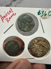 Ancient Roman Bronze Coin Unidentified Emperor Antique Coin As Found