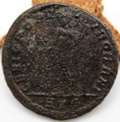 Roman Imperial | Galerius | AE Follis | Heraclea | 297-298 AD | Genius | 27.5 MM