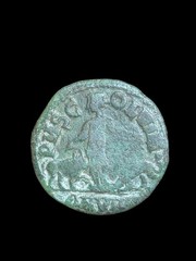 Roman Empire Dupondius Philip The Arab 248 AD Moesia Bull Lion Coin