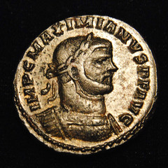BI Follis Maximianus I Rv GENIO POPVLI ROMANI 9.36 grs 26-7mm London AD 303-305