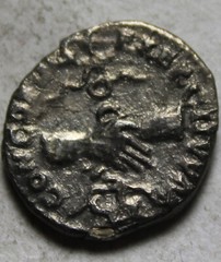 Genuine ancient Roman coin Nerva Silver denarius clasped hands eagle standard