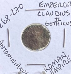 Authentic Ancient Roman Coin 270 AD Emperor Claudius II Gothicus 1750 Years Old