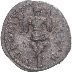 [#1069502] Coin, Domitian, Quadrans, 84-85, Rome, EF, Silver, RIC:247
