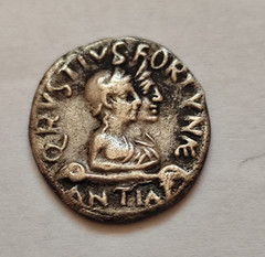 Augustus Denarius 27 BC – 14 AR Denarius, stick 19 BCat Rome mint Q. Rustius