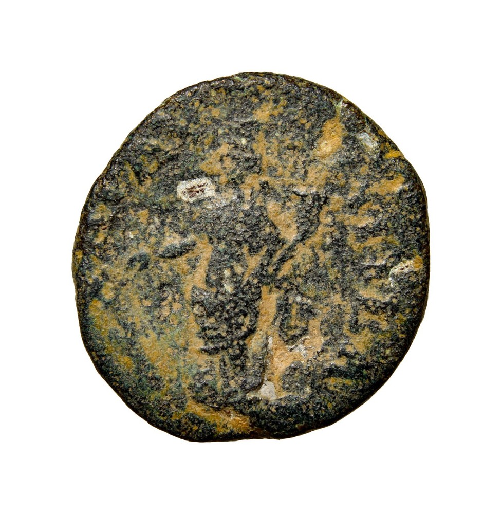 VERY RARE JUDAEA. Neapolis. Elagabalus, 218-222. Diassarion Tyche Roman Coin