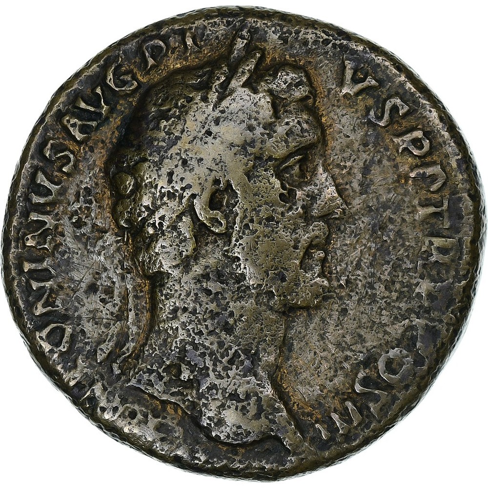 [#1270528] Antoninus Pius, Sestertius, 140-144, Rome, Bronze, VF, RIC:635, a