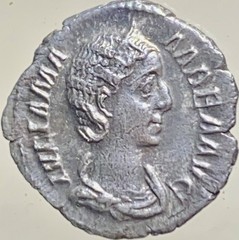 Empress Julia Mamaea Silver Denarius Ancient Roman Coin 222-235AD Vesta Standing