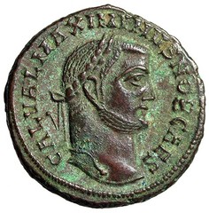 Maximinus II Daia AE Follis “GENIO CAESARIS Genius” Alexandria Extremely Fine