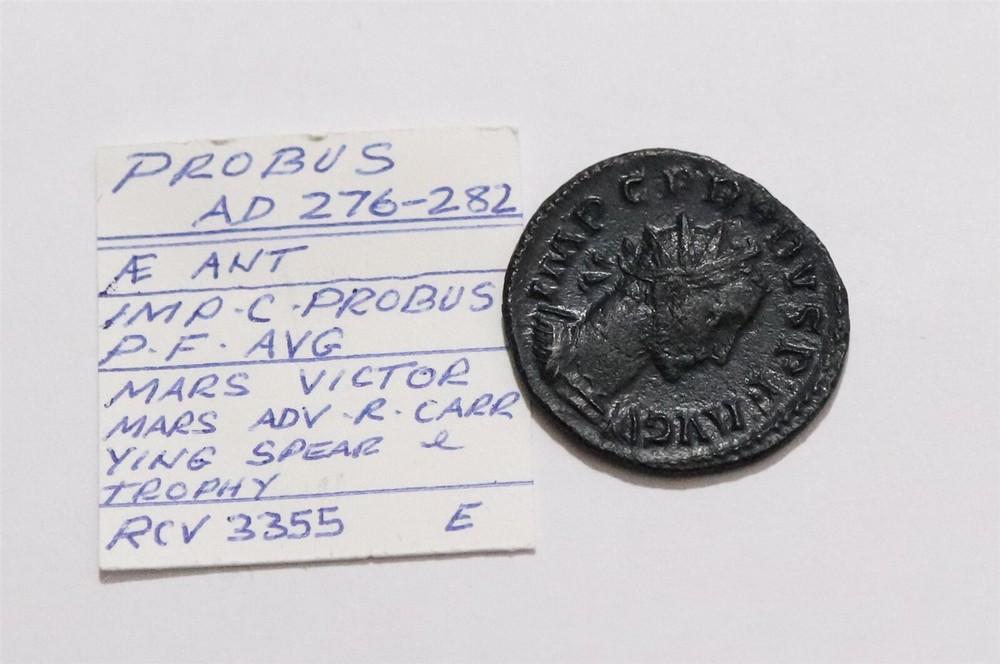 🧭 🇮🇹 ANCIENT ROMAN PROBUS AE ANTONINIANUS 277AD RIC 38 SHARP DETAILS B78 #Z83
