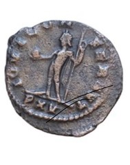 Gallienus. (263 AD) BI 20mm 2,7g Antoninianus Antioch IOVI CONSERVATORI. Jupiter