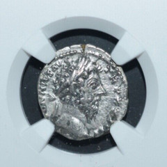 MARCUS AURELIUS, AD 161-180, AR DENARIUS, NGC, CHOISE, VERY FINE (320)
