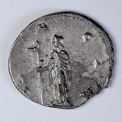 EMPIRE Trajan Decius Dacia Draco Standard Genuine Roman Silver Ancient Coin 1378