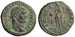 Maximinus II Daia AE Follis “GENIO CAESARIS Genius” Alexandria Extremely Fine
