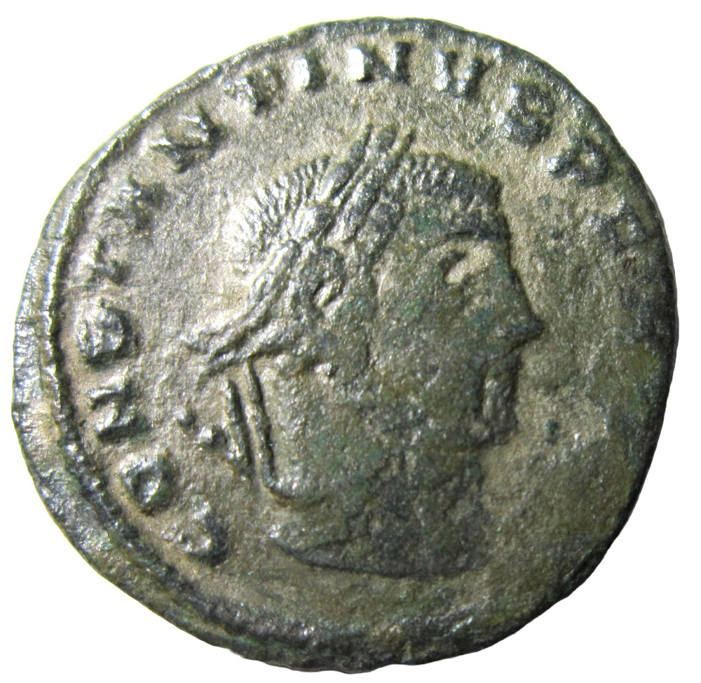 BRONZE FOLLIS. CONSTANTINE I. 307-337 AD. THESSALONICA MINT. JUPITER REVERSE