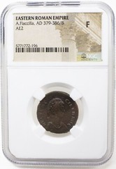 NGC F FINE Roman AE2 of Aelia Flaccilla AD379-388 Wife of Theodosius I the Great