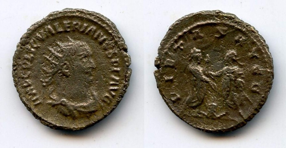 Silver antoninianus of Valerian (253-260 AD), Antioch mint, Roman Empire – PIETA