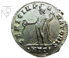 Ancient Imperial Rome (Galerio Maximiano) Follis-HERACLEA