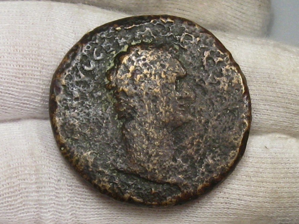 Roman: Domitian 81-96 AD CU 85 AD Sestertius S-2760 RIC II 396 Annana Rome. #24