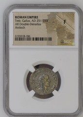 NGC FINE Antoninianus of Trebonianus Gallus AD251-253 NGC Ancients Certified T11
