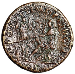 Trajan Sestertius “Dacia Seated Mourning on Weapons” Very Fine