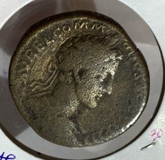 ROMAN EMPIRE. Commodus. AD 177-192. Æ Sestertius, VF (30mm & 27.8g)