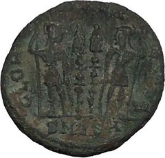 Constantine I The Great 335AD Ancient Roman Coin Legions Glory of Army i44853