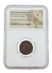 Collectible Roman Ae of Maximian (AD286-310) – NGC Certified – Fine (F)