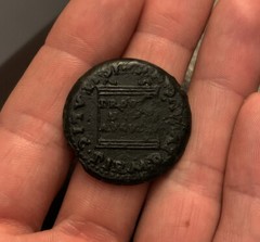 TIBERIUS Ancient Roman Coin AE29 ITALICA 14-37AD Altar PROVIDENTIAE AVGVSTI 14g