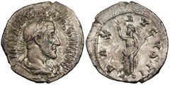 Maximinus I 235-238 A.D. Denarius Near EF PAX AVGVSTI #AC103183