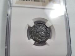 Galerius Roman Empire Tetrarchy Nummus NGC AU Coinage Reform Radiate Concordia